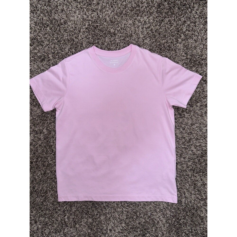 Musinsa Standard Woman’s Pink Solid Crew Neck Short Sleeve T-Shirt Size S